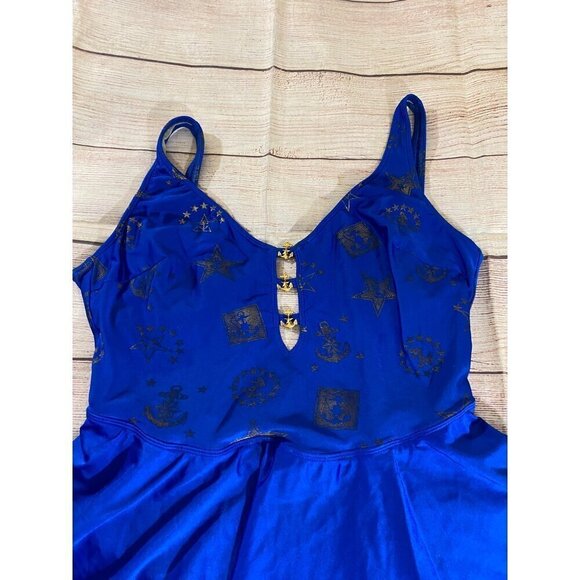 La Blanca Women's One Piece Skirtini Swim Suit - 16 - Picture 2 of 12